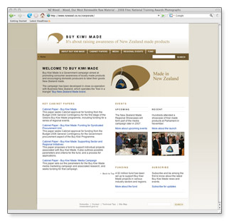 Buy Kiwi Made - homepage