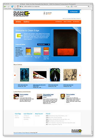 Clean Edge - homepage template