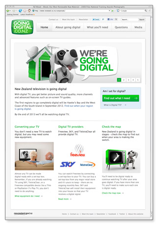 Going Digital - homepage