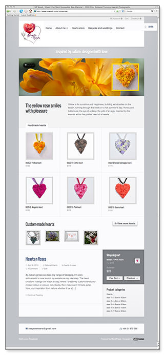 Hearts n Roses - homepage