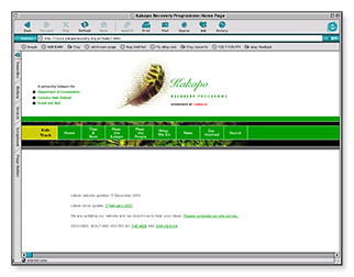 Kakapo Recovery programme - homepage
