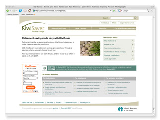 KiwiSaver - homepage (original design)