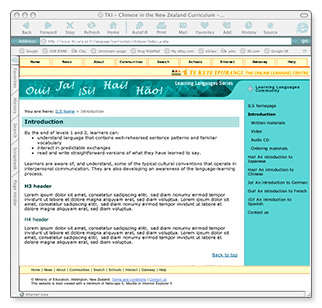 Learning Languages - homepage