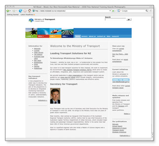 Ministry of Transport - homepage