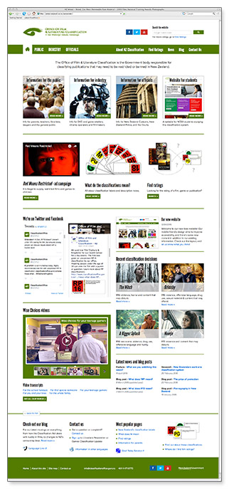 Office of Film & Literature Classification - homepage