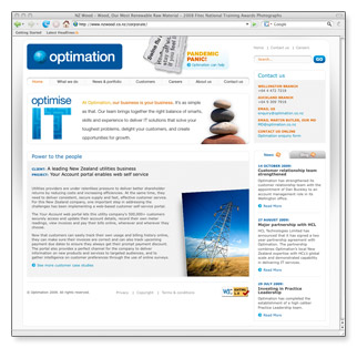 Optimation - homepage