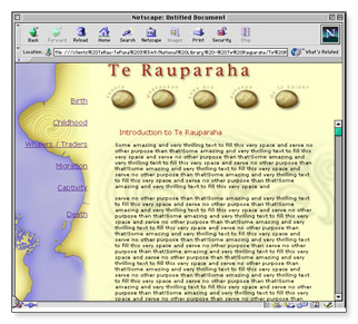 Te Rauparaha - homepage template