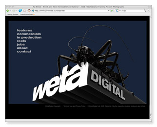 Weta Digital - homepage