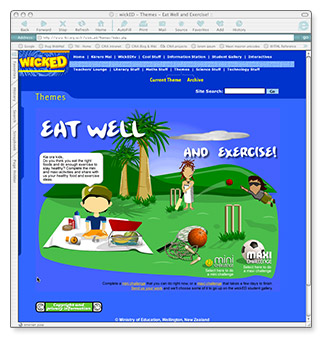 wickED Eat Well and Exercise - homepage